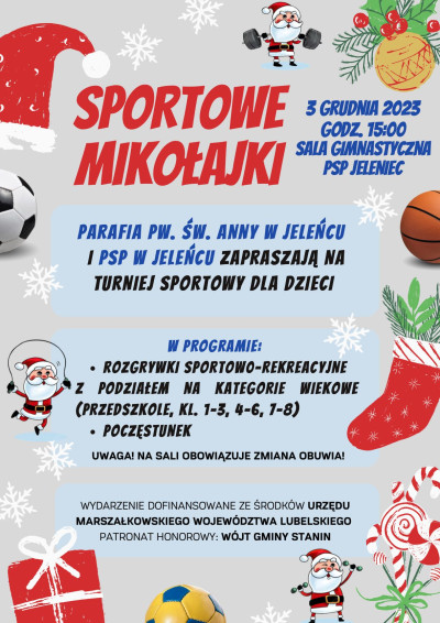 Spotkanie ze św. Mikołajem.