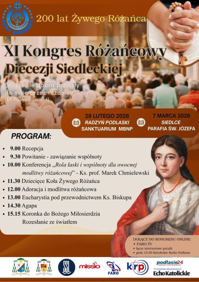 XI Kongres Żywego Różańca Diecezji Siedleckiej.