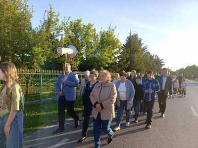 Poświęcenie pól w Szczygłach Dolnych.
