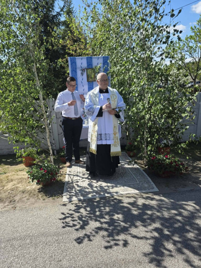 Poświęcenie pól w Sarnowie pod Świderkami.