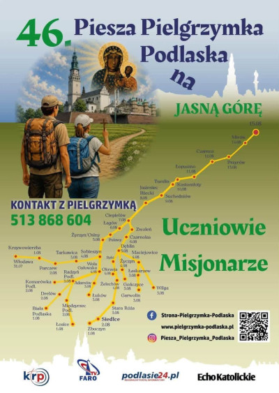 Zapraszamy do udziału w Pielgrzymkach Podlaskich!